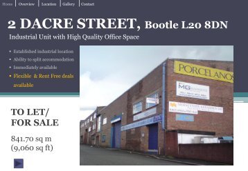 OVERVIEW 2 DACRE STREET, Bootle L20 8DN - Keppie Massie