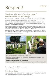 Shot at Dawn - Commonwealth War Graves Commission