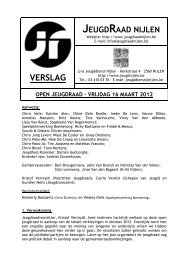 Verslag 16 maart 2012 - Jeugd Nijlen