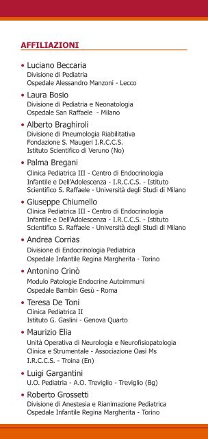 Programma - Istituto Superiore di SanitÃ 