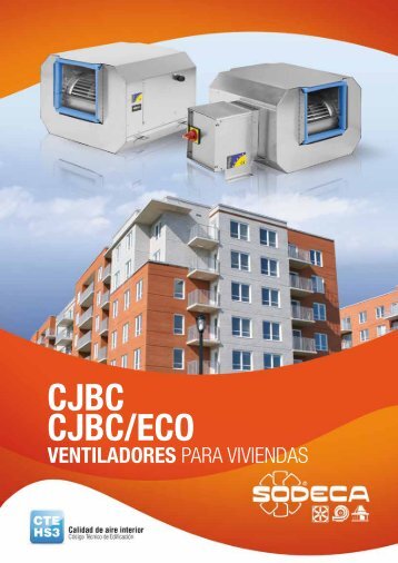 cjbc / cjbc-eco. ventiladores para viviendas - Sodeca