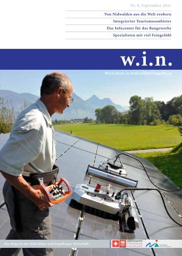 Ausgabe Nr. 9 herunterladen - win - Wirtschaft in Nidwalden und ...