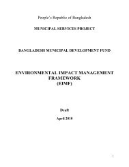 environmental impact management framework (eimf) - LGED