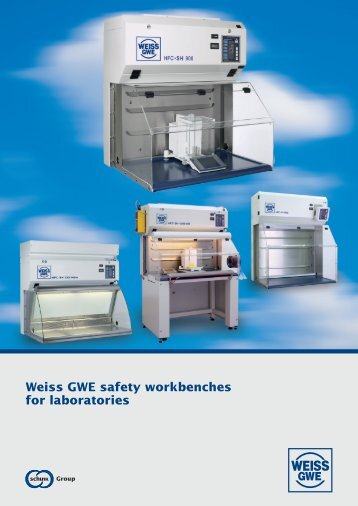 Weiss GWE safety workbenches for laboratories