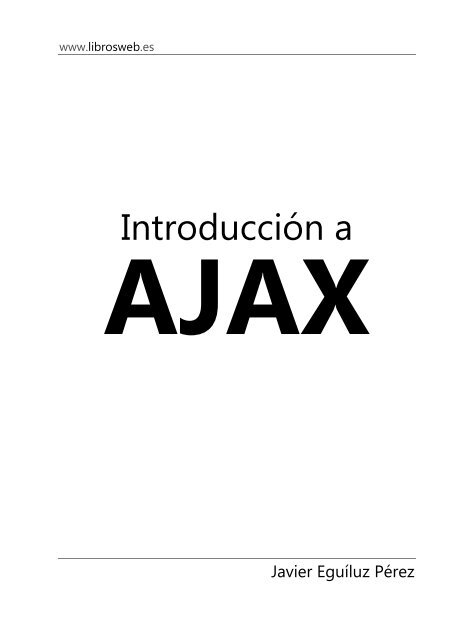 Introduccion a AJAX - Web de jEsuSdA 8
