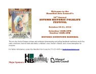 AUTUMN HISTORIC FOLKLIFE FESTIVAL ... - Hannibal Arts Council