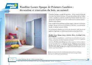 Woodline Lasure Opaque de Peintures Gauthier