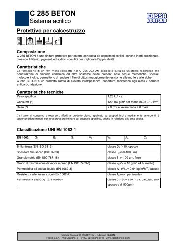 C 285 BETON - Fassa Bortolo