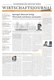 NIEDERSACHSEN - Hannoversches Wirtschaftsjournal