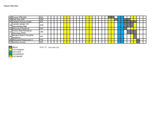 takwim pkb 20022012 - Politeknik Kota Bharu