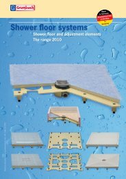 Shower floor element - Grumbach