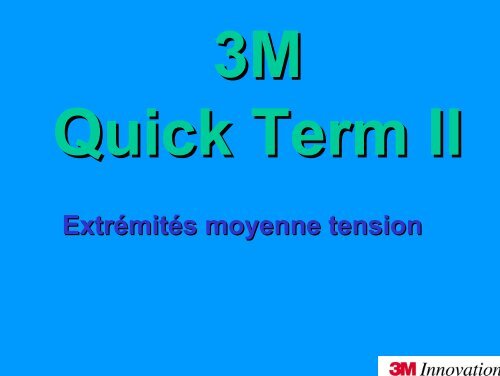 Extrémités moyenne tension - 3M
