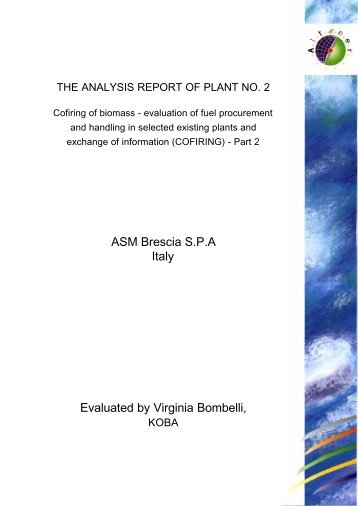 ASM Brescia S.P.A Italy Evaluated by Virginia ... - solid biomass