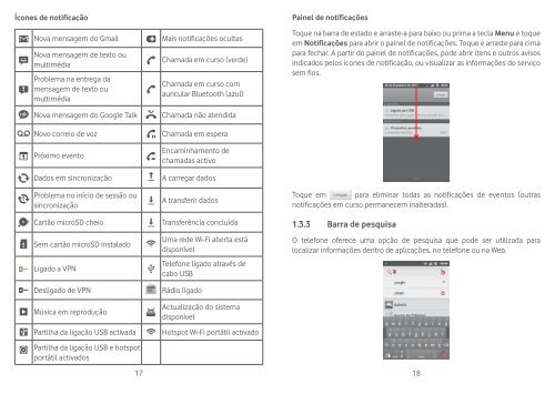 User manual Vodafone Smart II