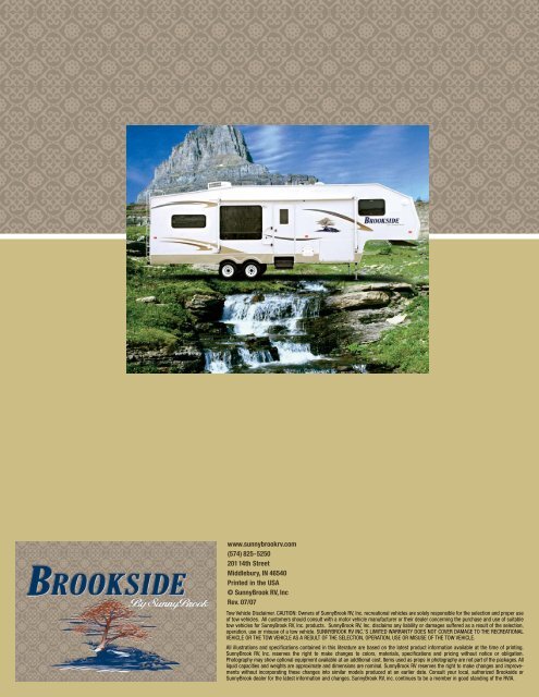 2007 Brookside Brochure - Rvguidebook.com