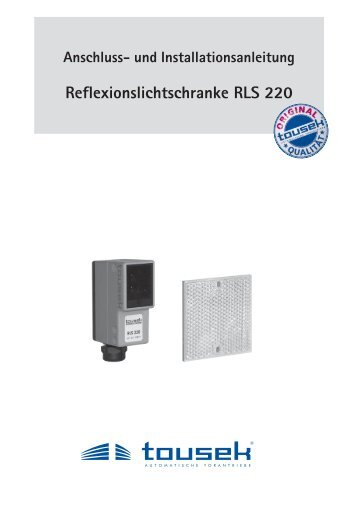 Reflexionslichtschranke RLS 220 - Tousek Shop by Antech