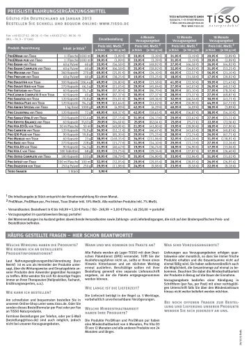 TISSO Bestellformular für Kunden.pdf - Naturheilpraxis J. Rinne