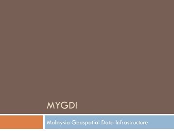 Aplikasi MyGDI Explorer - Malaysia Geoportal