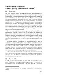 Phase Cycling and Gradient Pulses - The James Keeler Group