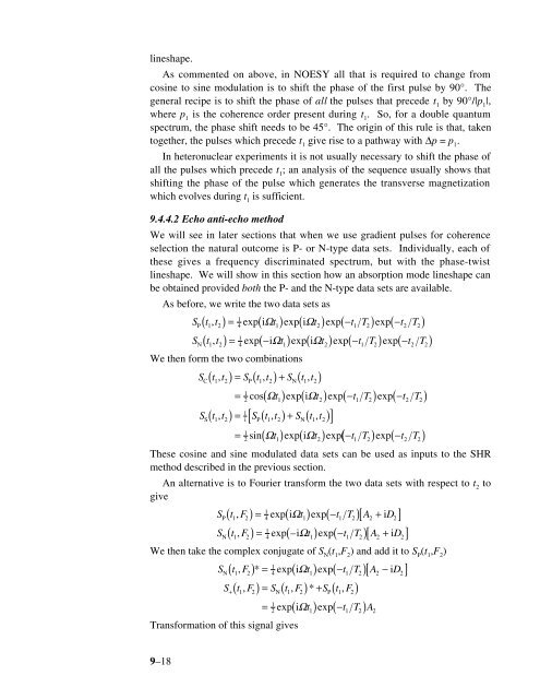 Phase Cycling and Gradient Pulses - The James Keeler Group
