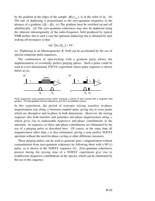 Phase Cycling and Gradient Pulses - The James Keeler Group