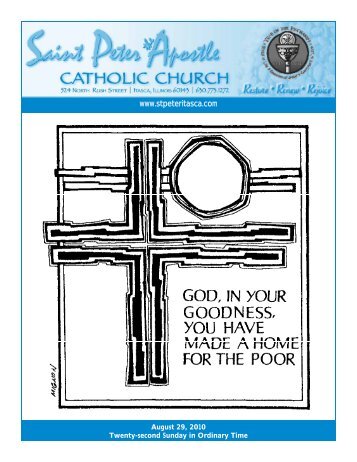 Bulletin - August 29, 2010 - Saint Peter The Apostle Catholic Church