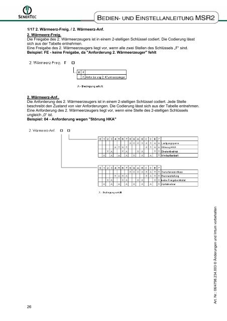 Bedien- und Einstelleinleitung Dachs MSR 2 - Senertec-service.de