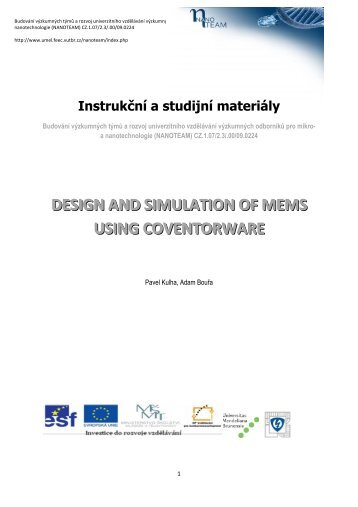 design and simulation of mems using coventorware - UMEL