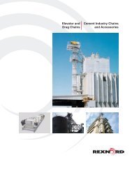 Cement Industry Chains and Accessories Elevator and ... - Rexnord