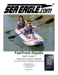 FastTrack Kayaks - Sea Eagle Inflatable Boats