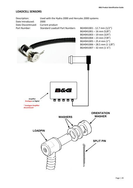 Product Identification Guide v2.11 - B&G