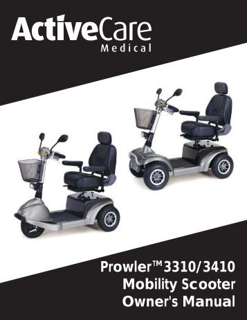 ActiveCare Prowler Scooter User Manual - ActiveForever