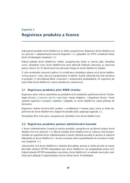 PËrÃ­rucka administrÃ¡tora - Kerio Software Archive