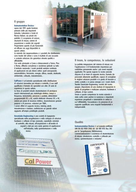 Brochure ID 6 - Catalogo generale - Instrumentation Devices