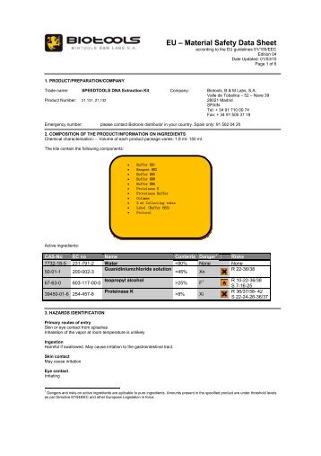 21.131-21.132. MSDS. Speedtools DNA Extraction Kit.pdf - Biotools