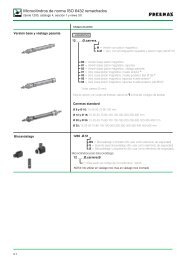 Microcilindros de norma ISO 6432 remachados - Pneumax