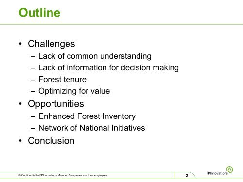 Strategic Forest Management and Value Chain Optimization - VCO
