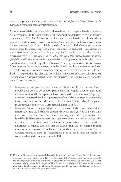 Innovation et stratÃ©gies d'entreprise - Conseil des acadÃ©mies ...