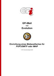 Evolution Einrichtung eines Mailpostfaches für POP3/SMTP oder IMAP