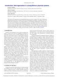 Introduction: Self-organization in nonequilibrium chemical systems