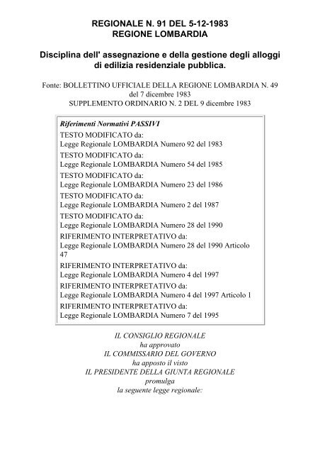 REGIONALE_N. 91 DEL 5-12-1983.pdf - Aler Lecco