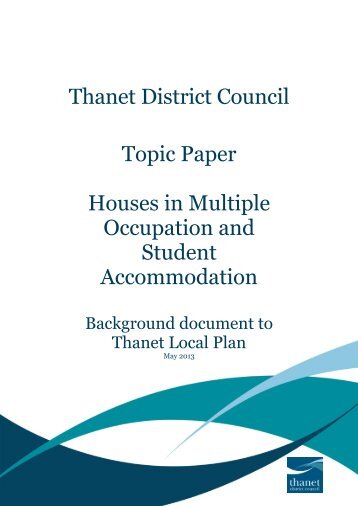 HMOs and Student Accommodation - Thanet District Council