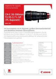 cn-e 30-300mm T2,95-3,7 l sP (Pl-bajonett) - Canon Europe