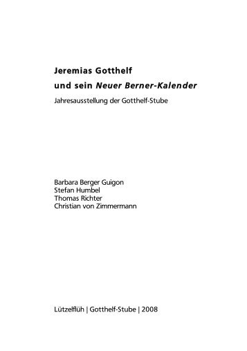 pdf, 3.0 MB - HKG Jeremias Gotthelf - Universität Bern