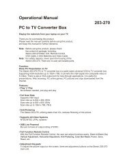 Operational Manual 203-270 PC to TV Converter Box