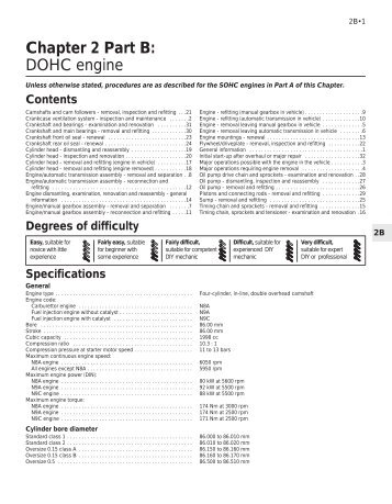 Chapter 2 Part B: DOHC engine - Ford Sierra Net