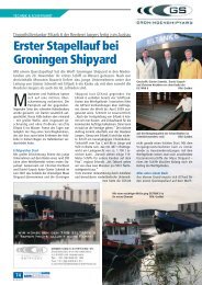 Erster Stapellauf bei Groningen Shipyard - Gausch Tankschifffahrt ...