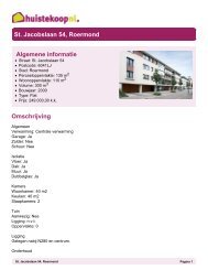 St. Jacobslaan 54, Roermond Algemene informatie ... - Huis te koop