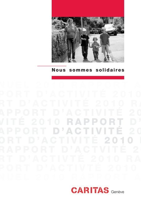 Rapport d'activitÃ© 2010 - Caritas GenÃ¨ve