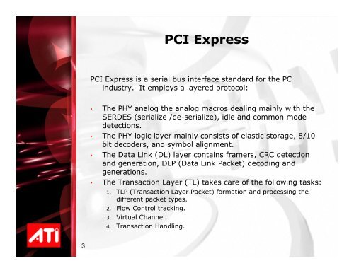 PCIE Validation Methodology